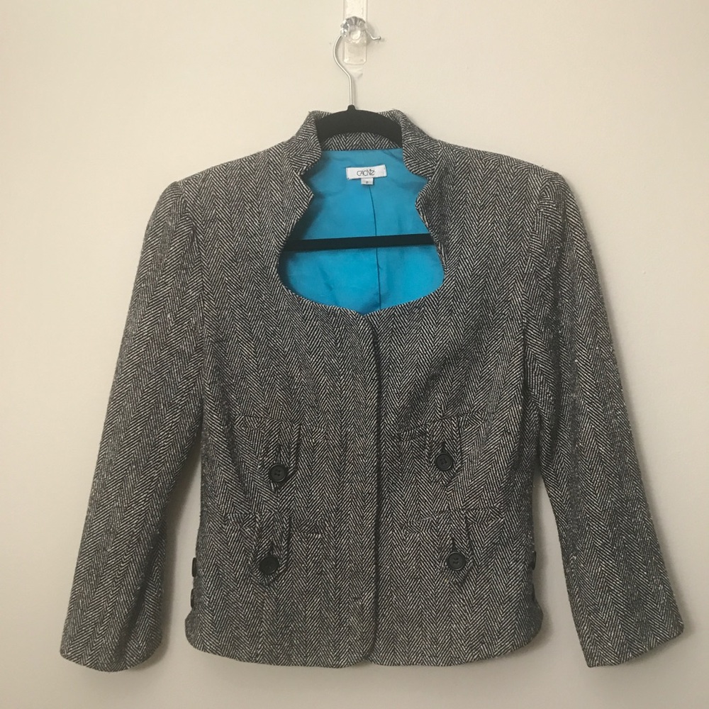 Cache: Turquoise Pop Vintage Boutique Blazer!